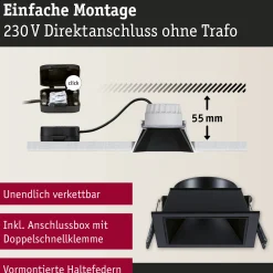 LED Einbauleuchte 3-Step-Dim - Cole 1er-Set