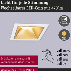 LED Einbauleuchte 3-Step-Dim - Cole 1er-Set