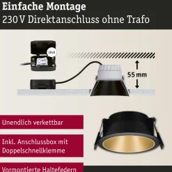 LED Einbauleuchte 3-Step-Dim - Cole 1er-Set