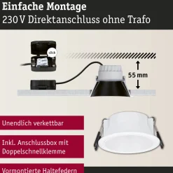 LED Einbauleuchte 3-Step-Dim - Cole 1er-Set