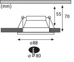 LED Einbauleuchte 3-Step-Dim - Cole 1er-Set