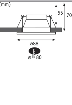 LED Einbauleuchte 3-Step-Dim - Cole 1er-Set