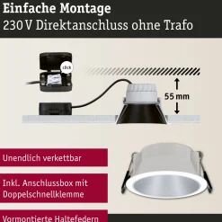 LED Einbauleuchte 3-Step-Dim - Cole 1er-Set
