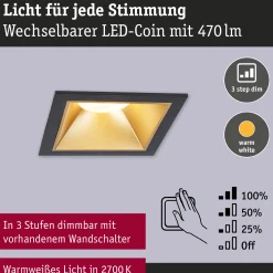 LED Einbauleuchte 3-Step-Dim - Cole 3er-Set