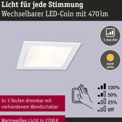 LED Einbauleuchte 3-Step-Dim - Cole 3er-Set