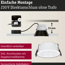 LED Einbauleuchte 3-Step-Dim - Cole 3er-Set