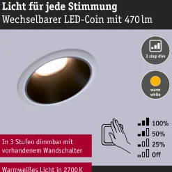 LED Einbauleuchte 3-Step-Dim - Cole 6er-Set