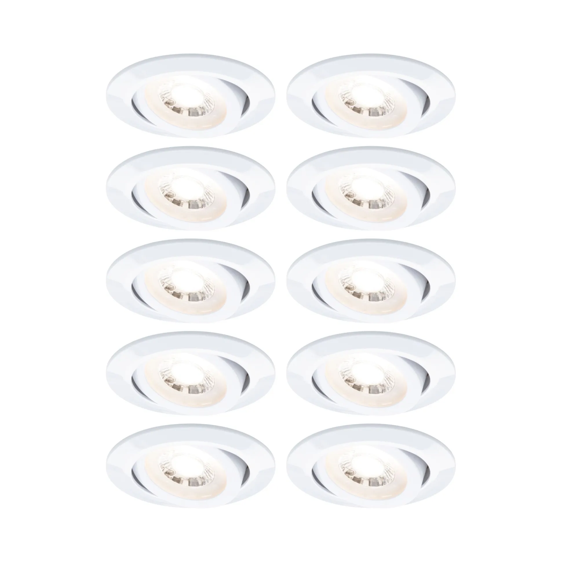 LED Einbauleuchte 3-Step-Dim - 10er-Set schwenkbar