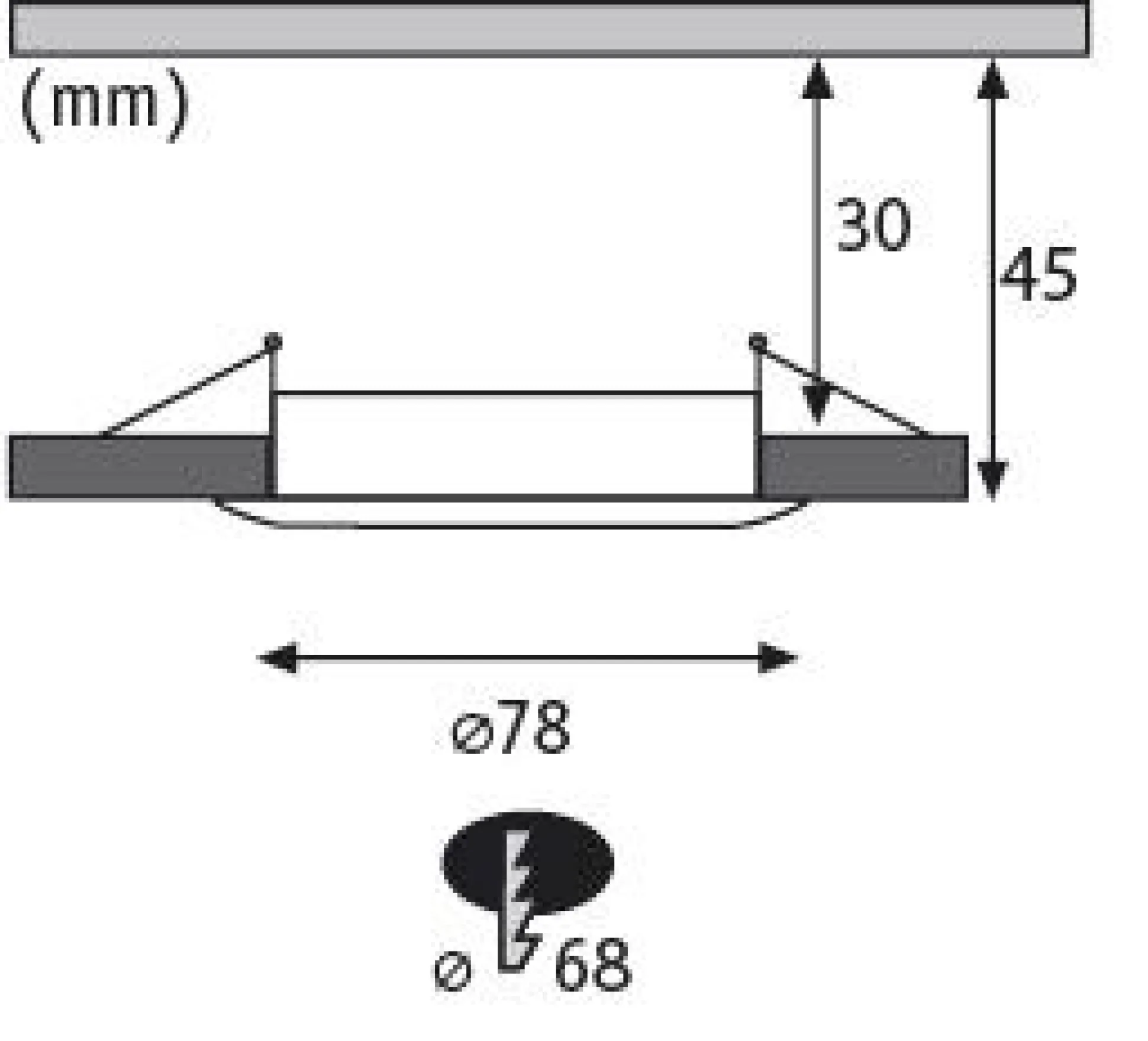 LED Einbauleuchte 3-Step-Dim - Nova Basisset starr