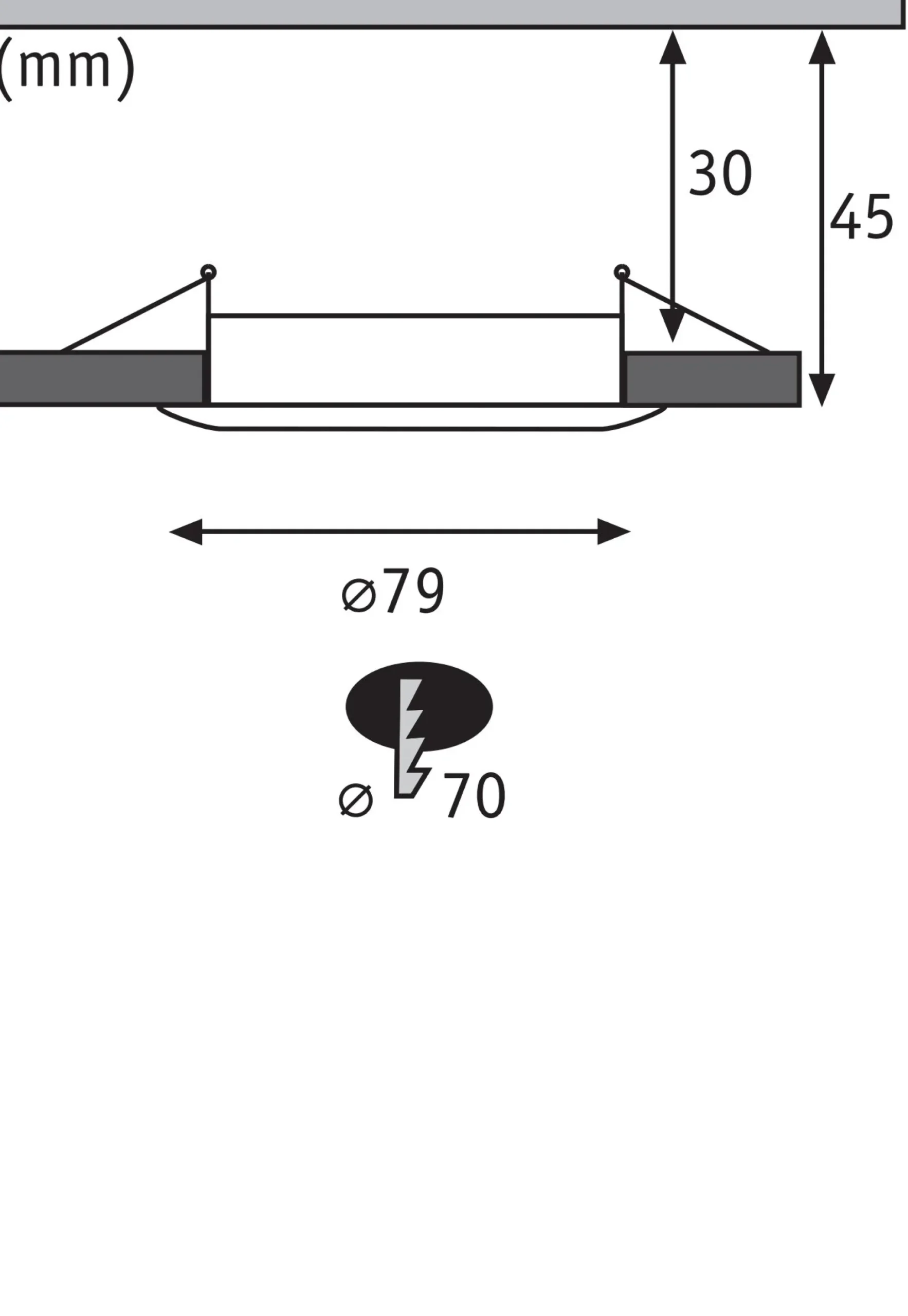 LED Einbauleuchte - Warmweiß