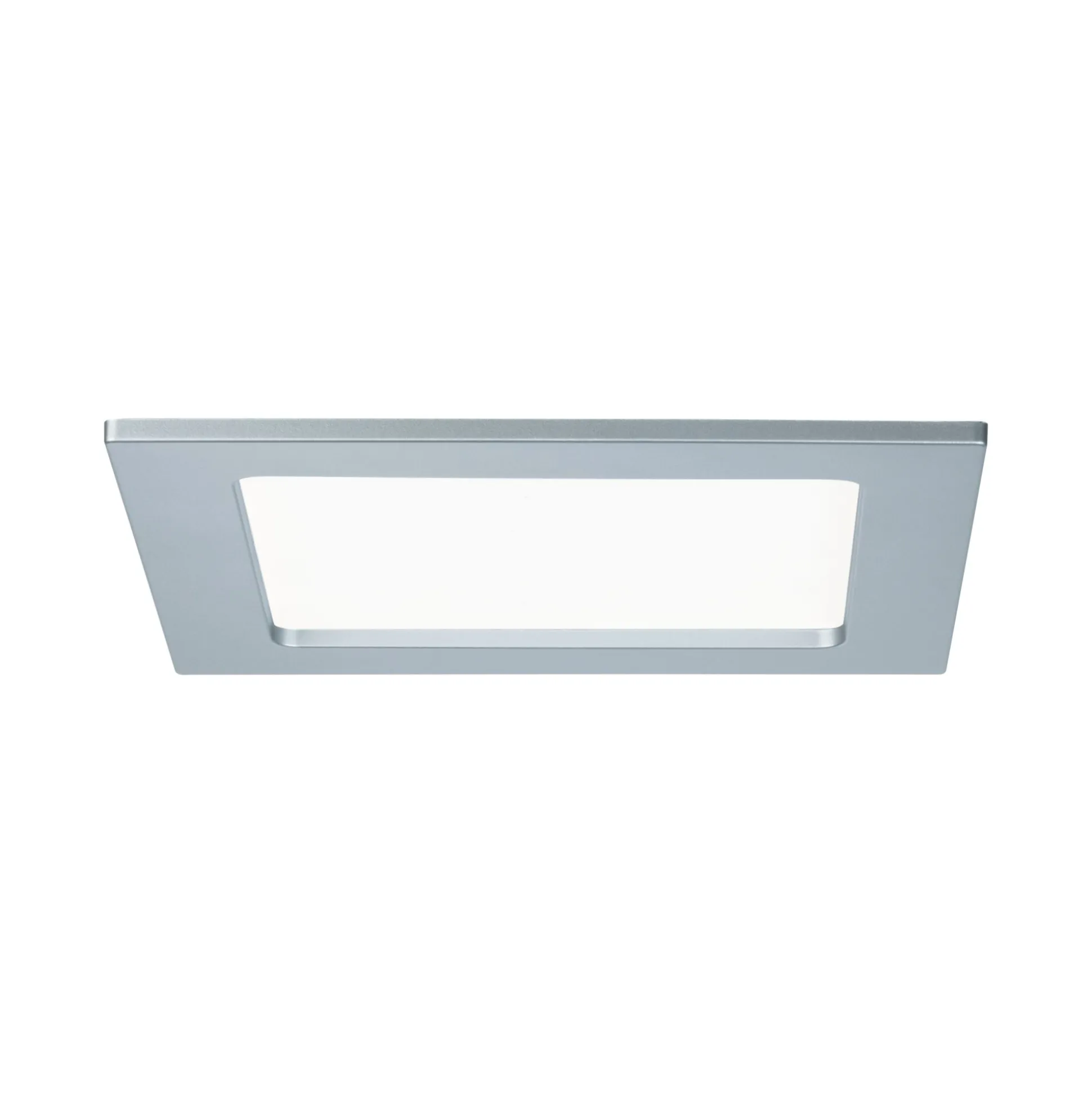 LED Einbaupanel - LED Einbaupanel IP44 eckig 165x165mm 12W 850lm 4000K Chrom matt