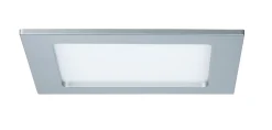 LED Einbaupanel - LED Einbaupanel IP44 eckig 165x165mm 12W 850lm 4000K Chrom matt