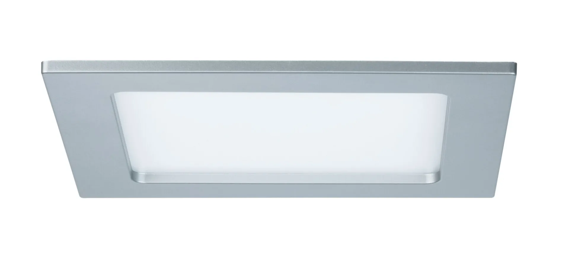 LED Einbaupanel - LED Einbaupanel IP44 eckig 165x165mm 12W 850lm 4000K Chrom matt