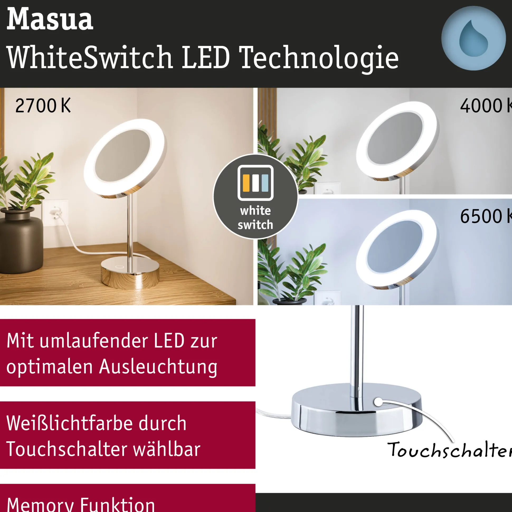 LED Kosmetikspiegel - Masua
