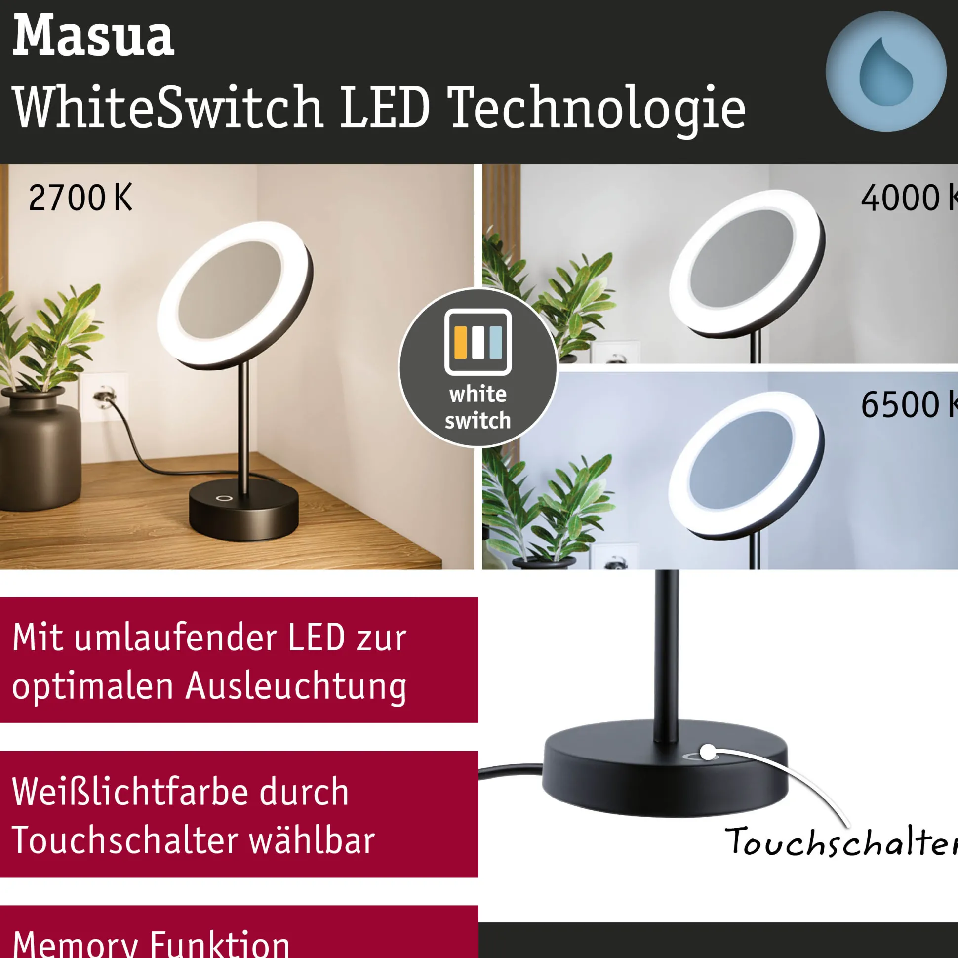 LED Kosmetikspiegel - Masua