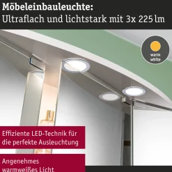 LED Möbeleinbauleuchten - 3er-Set