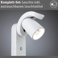 LED Pollerleuchte - Cuff Dämmerungsgesteuerter Bewegungsmelder (IR)