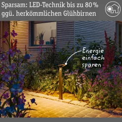 LED Pollerleuchte Smart Home Zigbee 3.0 - Alara Dämmerungsgesteuerter Bewegungsmelder (IR) insektenfreundlich