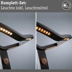 LED Pollerleuchte Smart Home Zigbee 3.0 - Alara Dämmerungsgesteuerter Bewegungsmelder (IR) insektenfreundlich