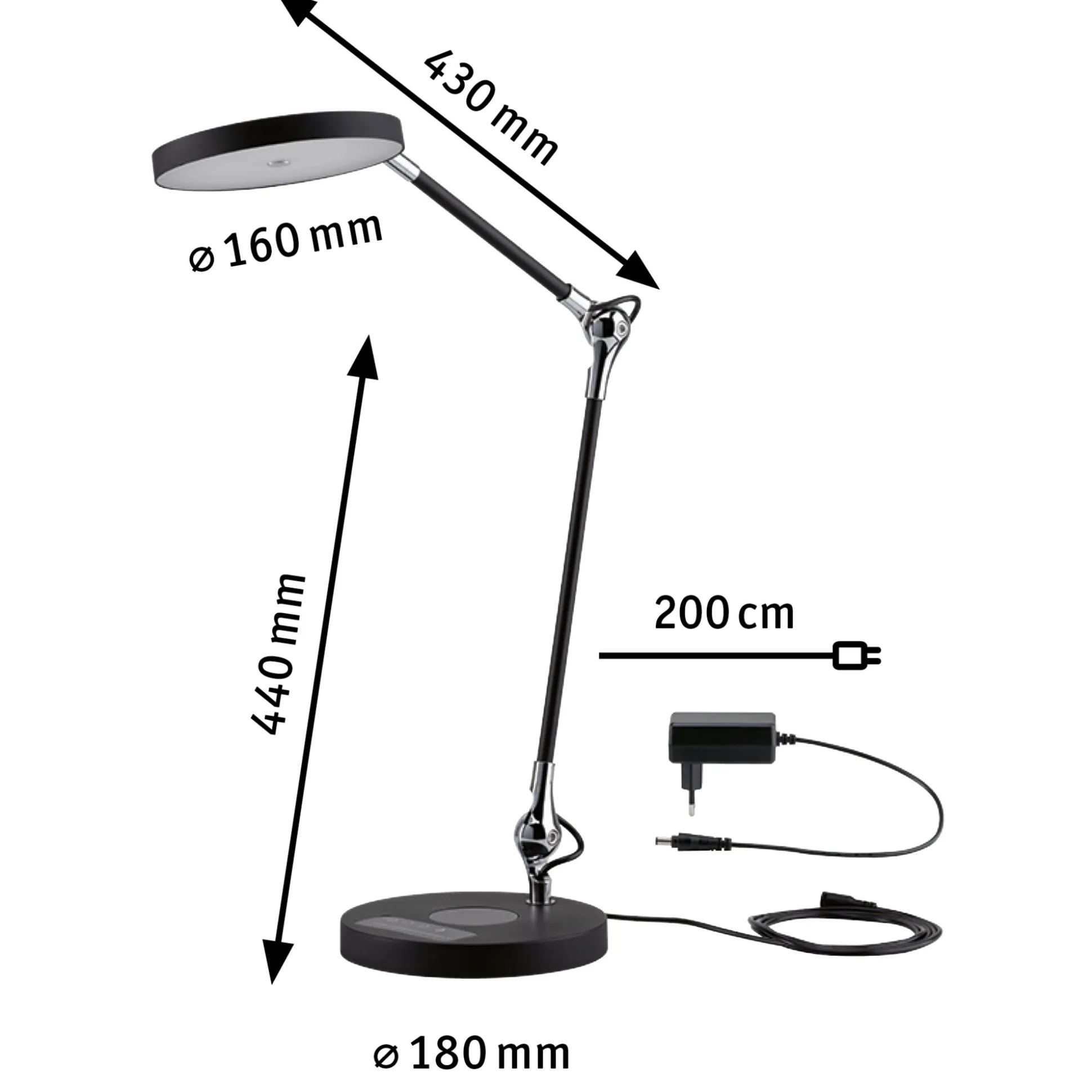 LED Schreibtischleuchte - Numis QI