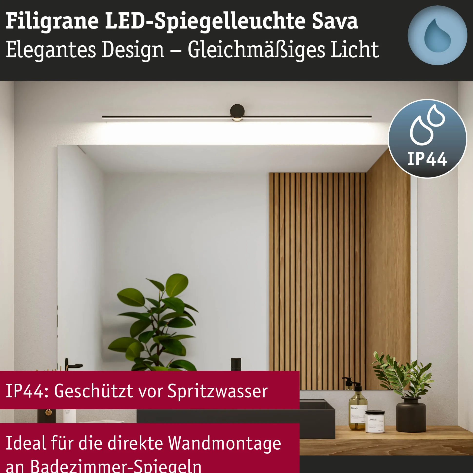 LED Spiegelleuchte - Sava