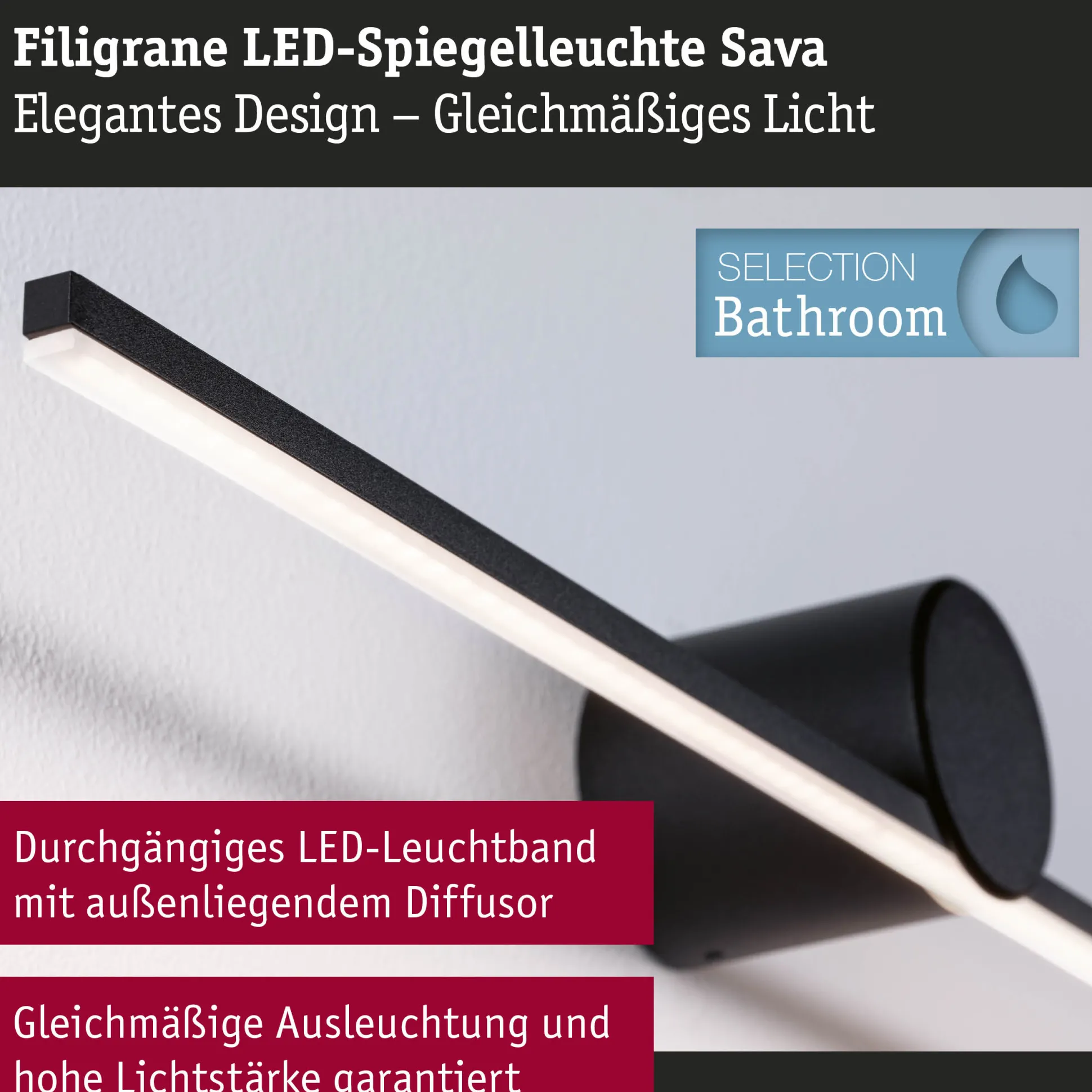 LED Spiegelleuchte - Sava