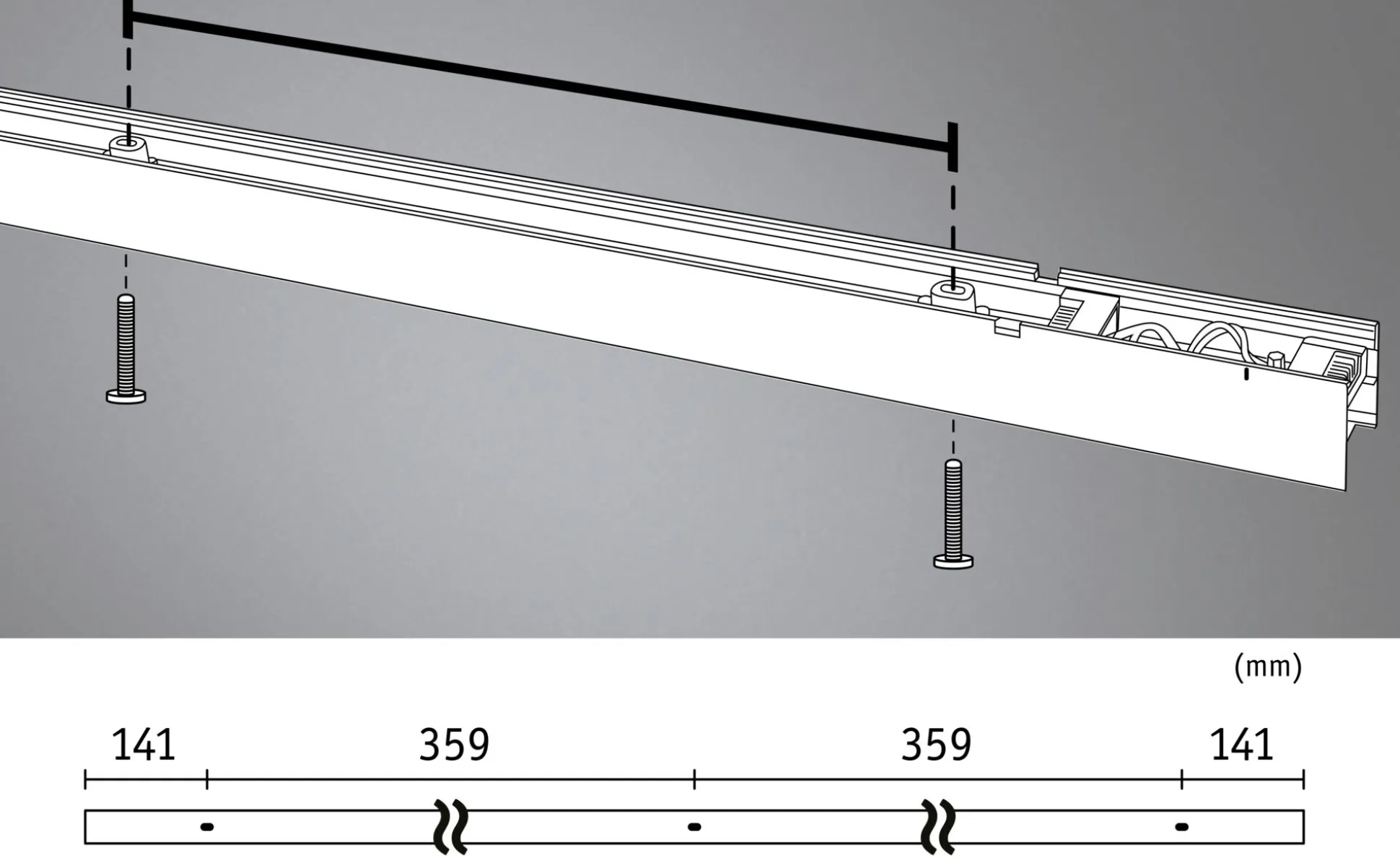Linion Lichtkanal - 1m
