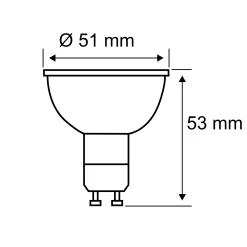 350lm 5,7W 2700K dimmbar Silber