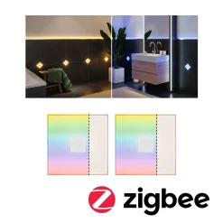 LumiTiles LED Fliesen Smart Home Zigbee 3.0 - Square 2er-Set