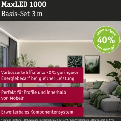 MaxLED 1000 LED Strip - Basisset 3m Warmweiß
