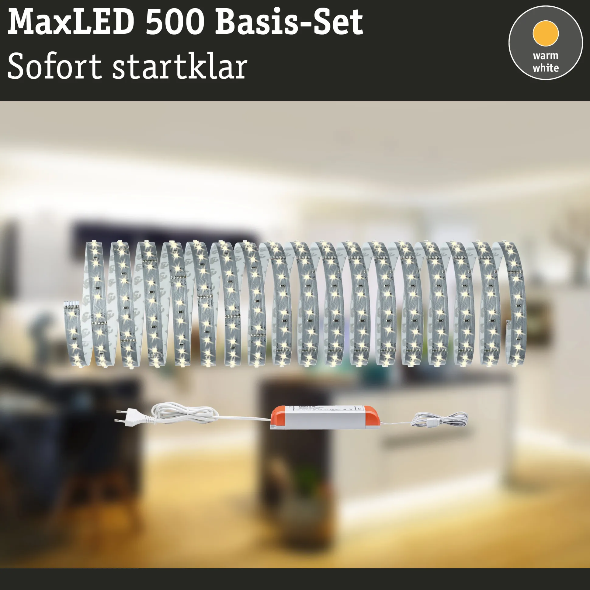 MaxLED 500 LED Strip - Basisset 10m Warmweiß