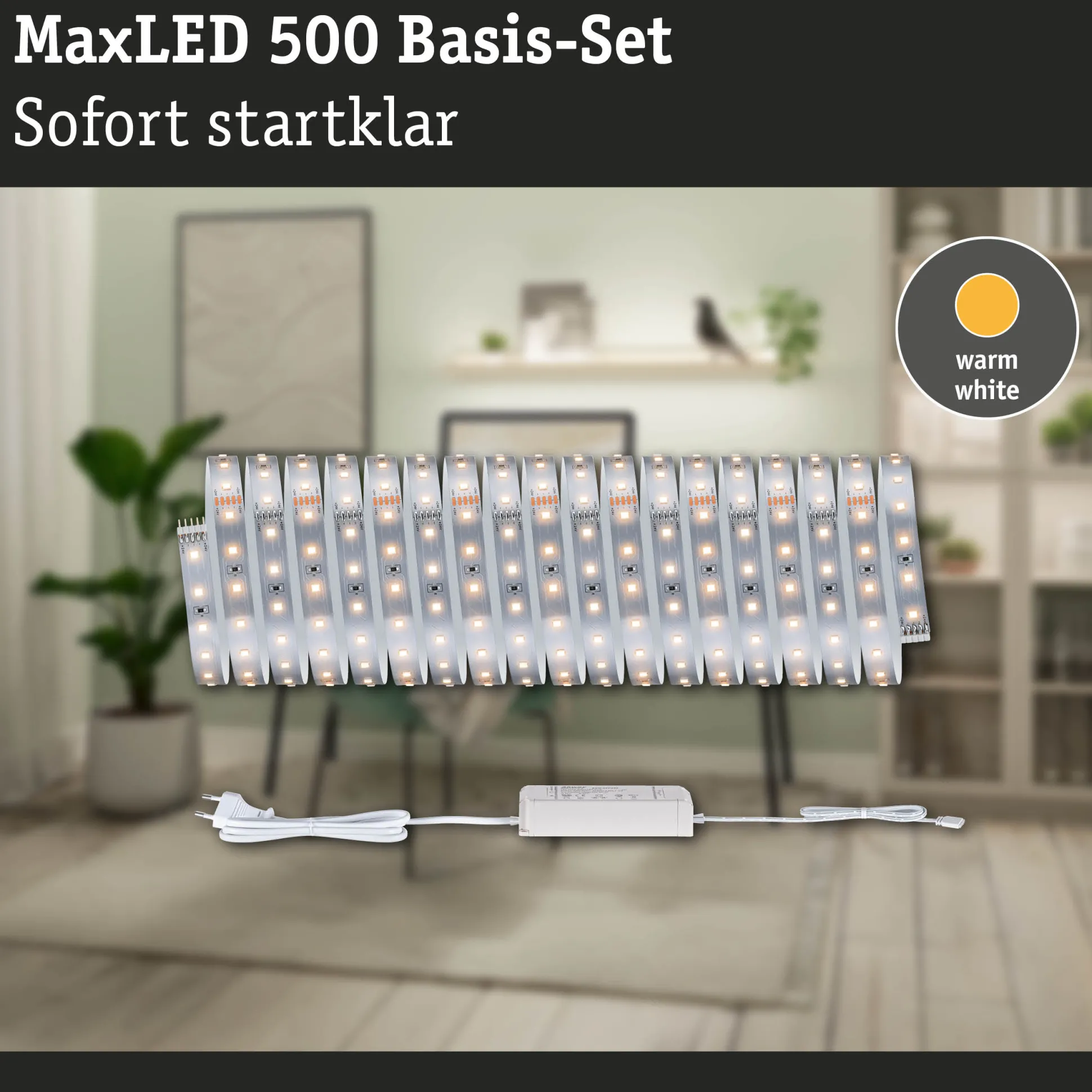 MaxLED 500 LED Strip - Basisset 10m Warmweiß