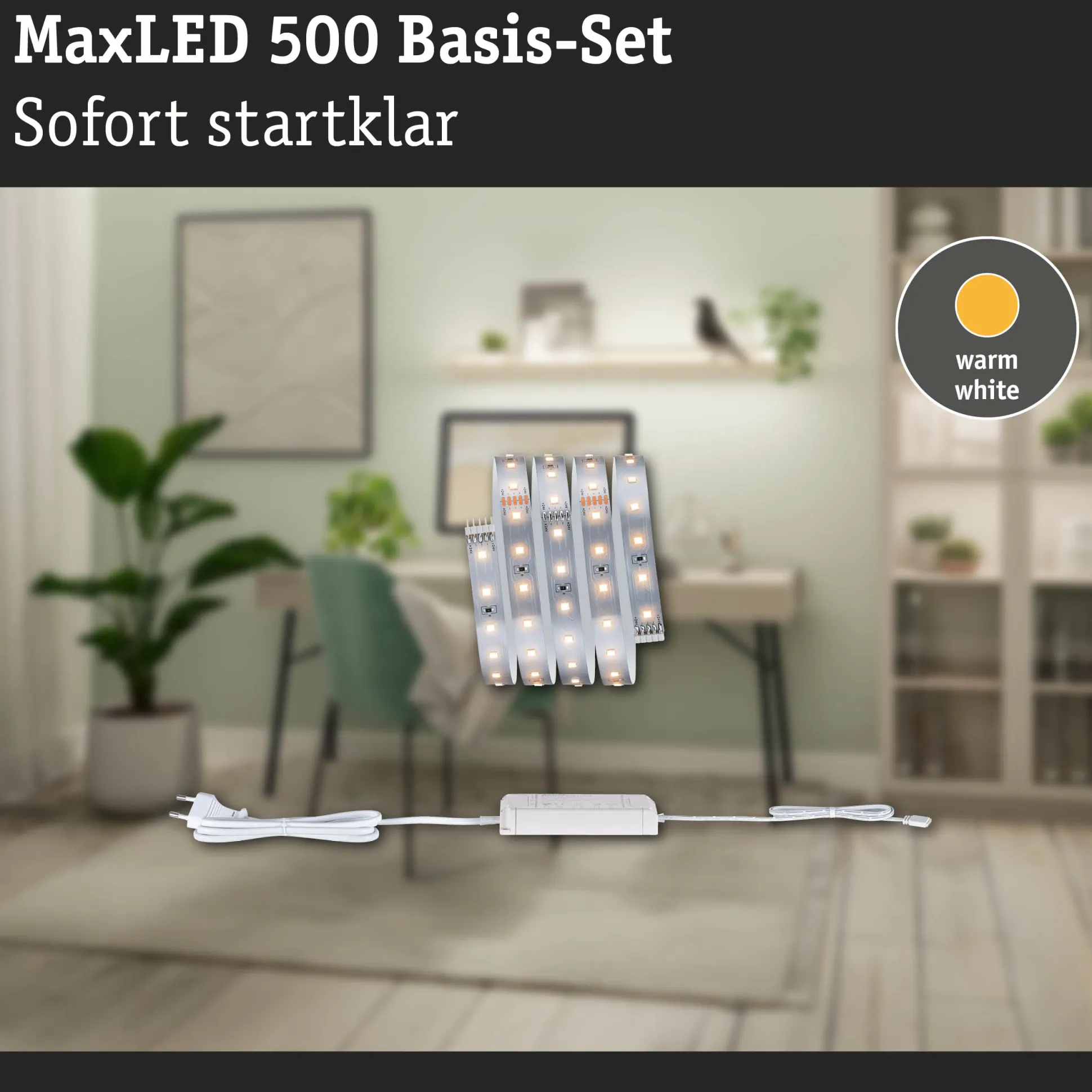 MaxLED 500 LED Strip - Basisset 1,5m Warmweiß