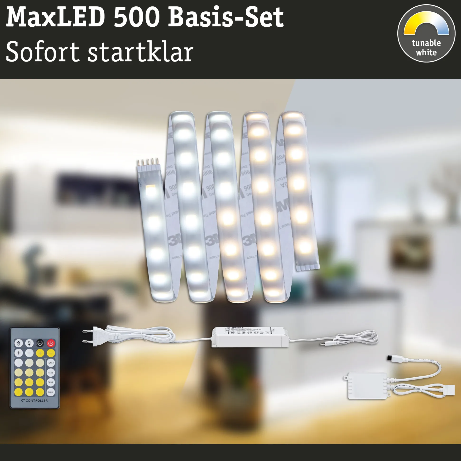 MaxLED 500 LED Strip - Basisset 1,5m Tunable White