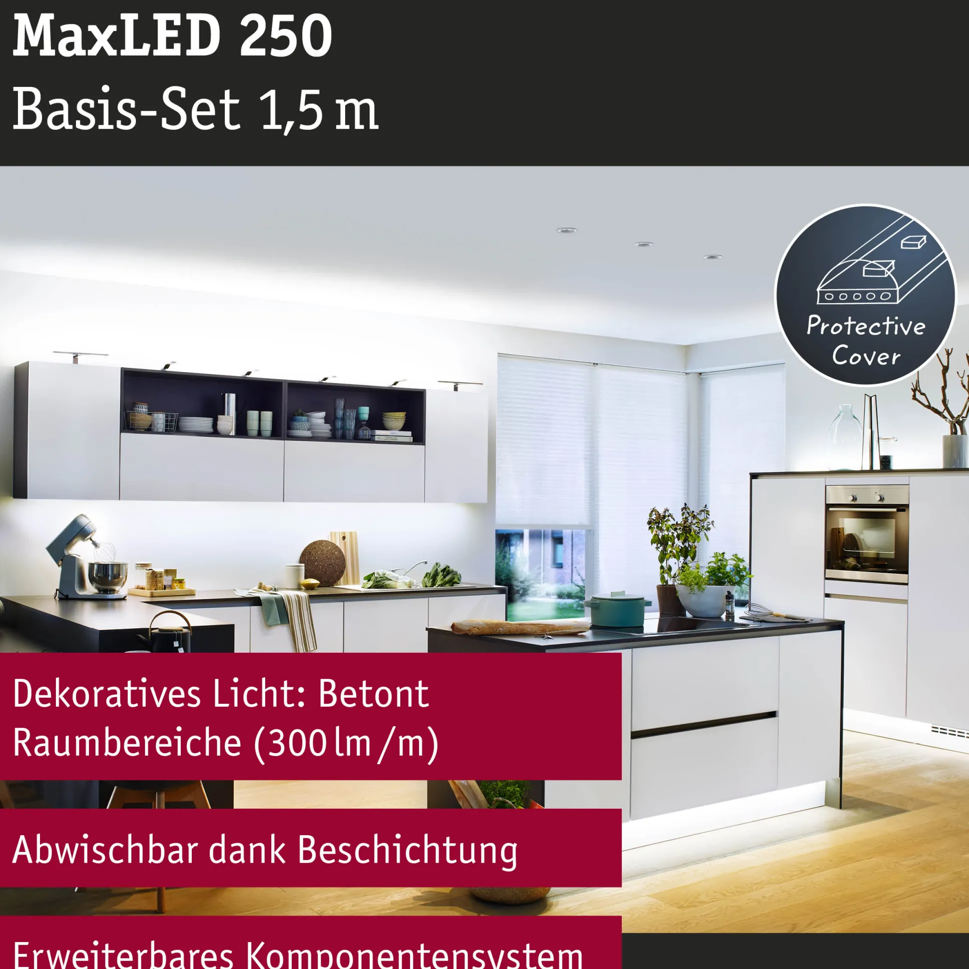 MaxLED 250 LED Strip - Basisset 1,5m 6500K