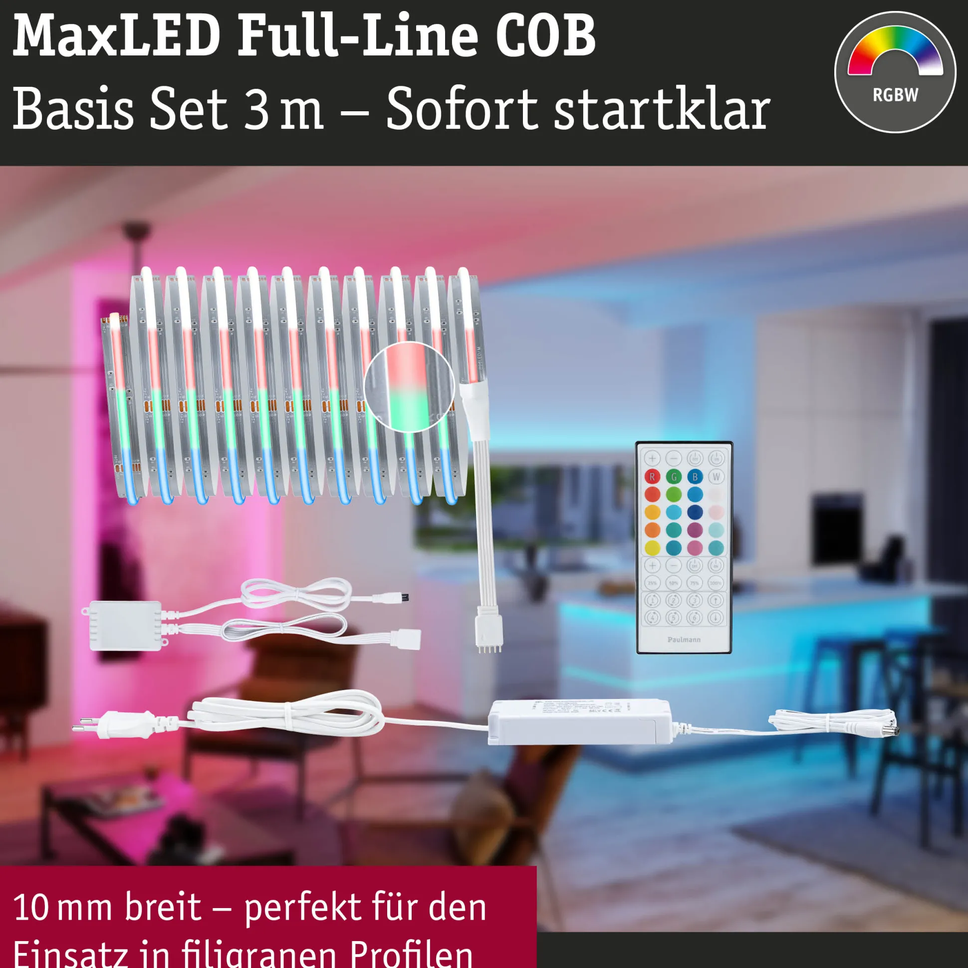 MaxLED 500 LED Strip - Basisset 3m RGBW