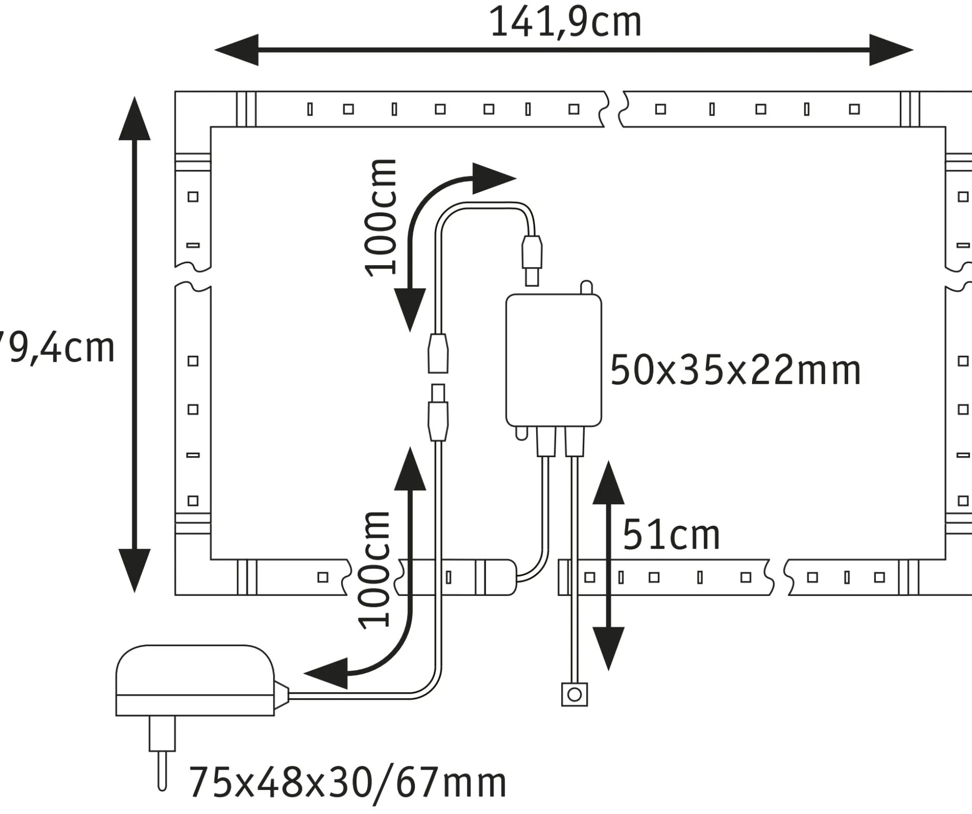 MaxLED 250 LED Strip - Basisset 4,3m RGBW+