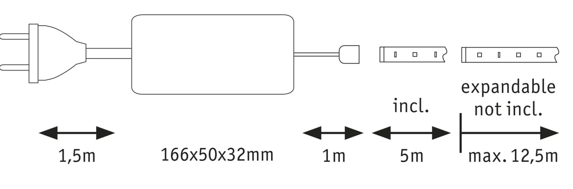 MaxLED 500 LED Strip - Basisset 5m Tageslichtweiß