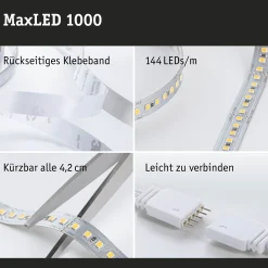 MaxLED 1000 LED Strip - Erweiterung 1m Tageslichtweiß