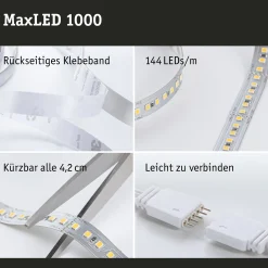 MaxLED 1000 LED Strip - Erweiterung 1m Warmweiß