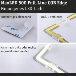 MaxLED 500 LED Strip - Erweiterung COB Ecke 90° Warmweiß