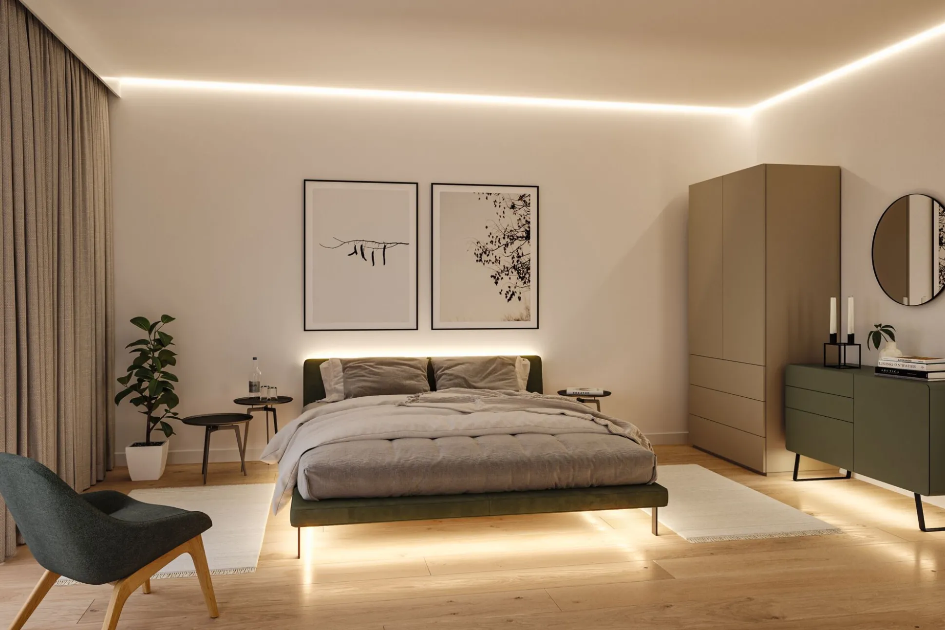 MaxLED 500 LED Strip - Erweiterung COB Ecke 90° Warmweiß