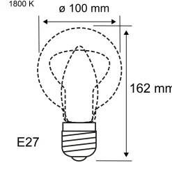 Metallic Glow Standard 230V - LED Leuchtmittel Zyl E27