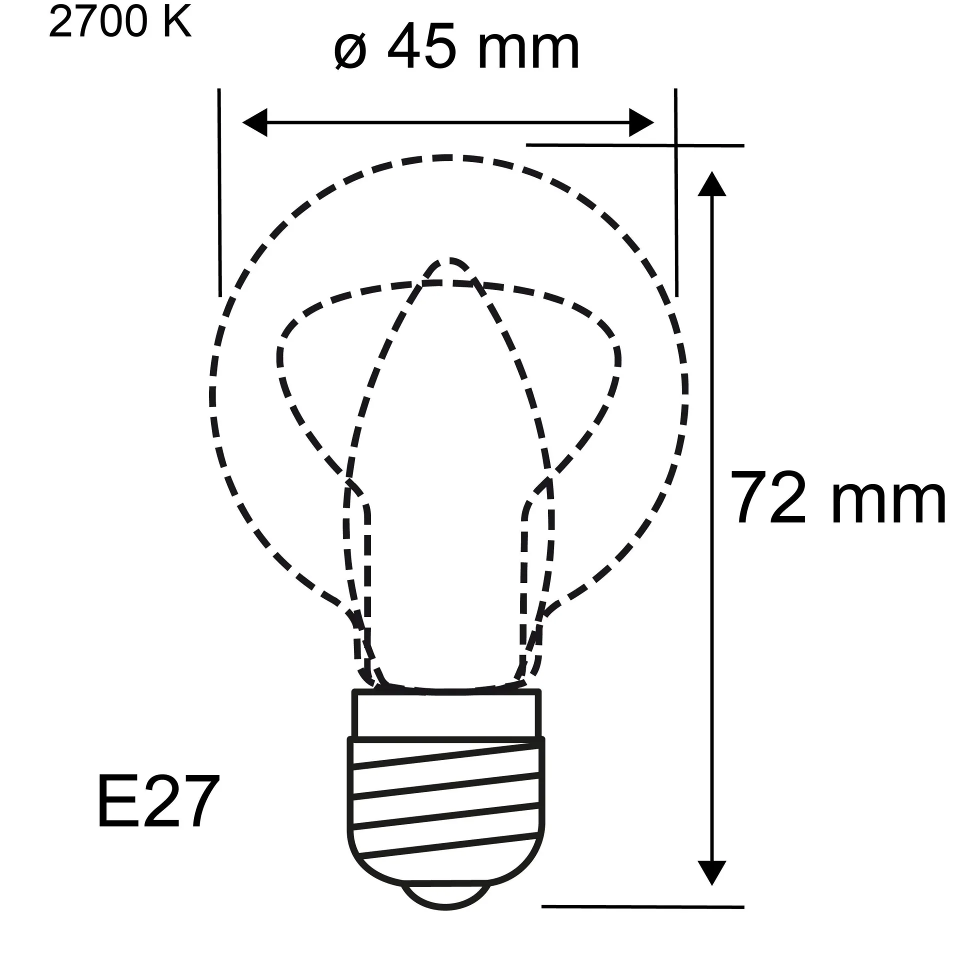 Modern Classic Edition Standard 230V - LED Tropfen Kopfspiegel E27