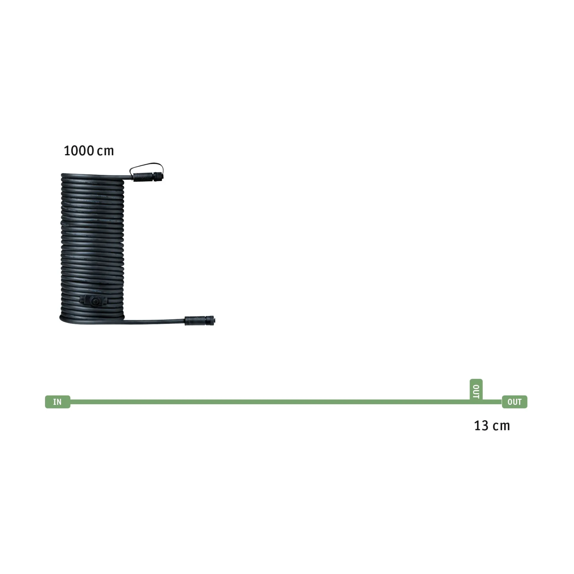 Plug & Shine Kabel - 10m 2 Ausgänge