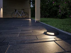 Plug & Shine LED Bodenaufbauleuchte - Warmweiß Einzelspot Zweifacher Lichtaustritt, 180°