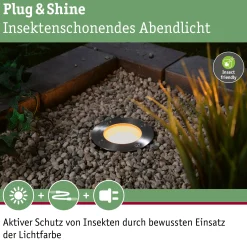 Plug & Shine LED Bodeneinbauleuchte Smart Home Zigbee 3.0 - Floor Einzelspot Insektenfreundlich