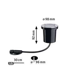Plug & Shine LED Bodeneinbauleuchte Smart Home Zigbee 3.0 - Floor Einzelspot Insektenfreundlich
