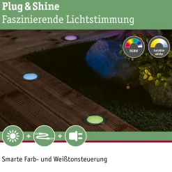Plug & Shine LED Bodeneinbauleuchte Smart Home Zigbee 3.0 - Floor Einzelleuchte