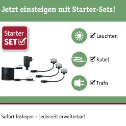 Plug & Shine LED Bodeneinbauleuchte - Floor Basisset Insektenfreundlich